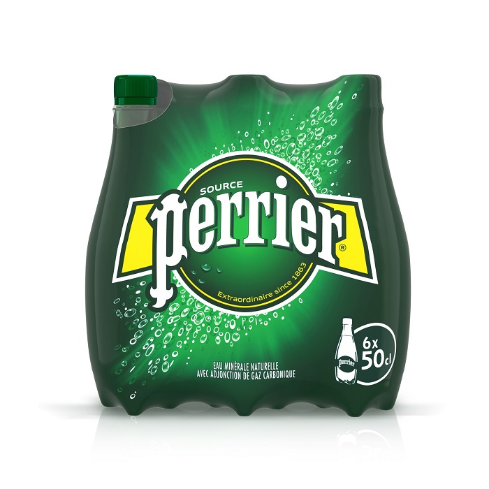PERRIER - EAU GAZEUSE MINERALE NATURELLE 6 bouteilles de 50cl