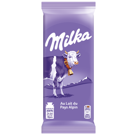 MILKA - CHOCOLAT AU LAIT DU PAYS ALPIN Tablette de 200g