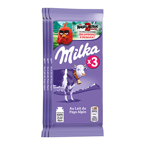 MILKA - CHOCOLAT AU LAIT DU PAYS ALPIN 3 x 100g