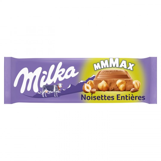 MILKA - CHOCOLAT AU LAIT NOISETTES ENTIERES 270g