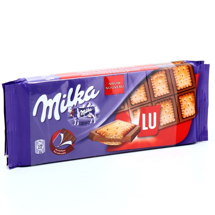 MILKA - CHOCOLAT AU LAIT BISCUIT LU 2 x 87g