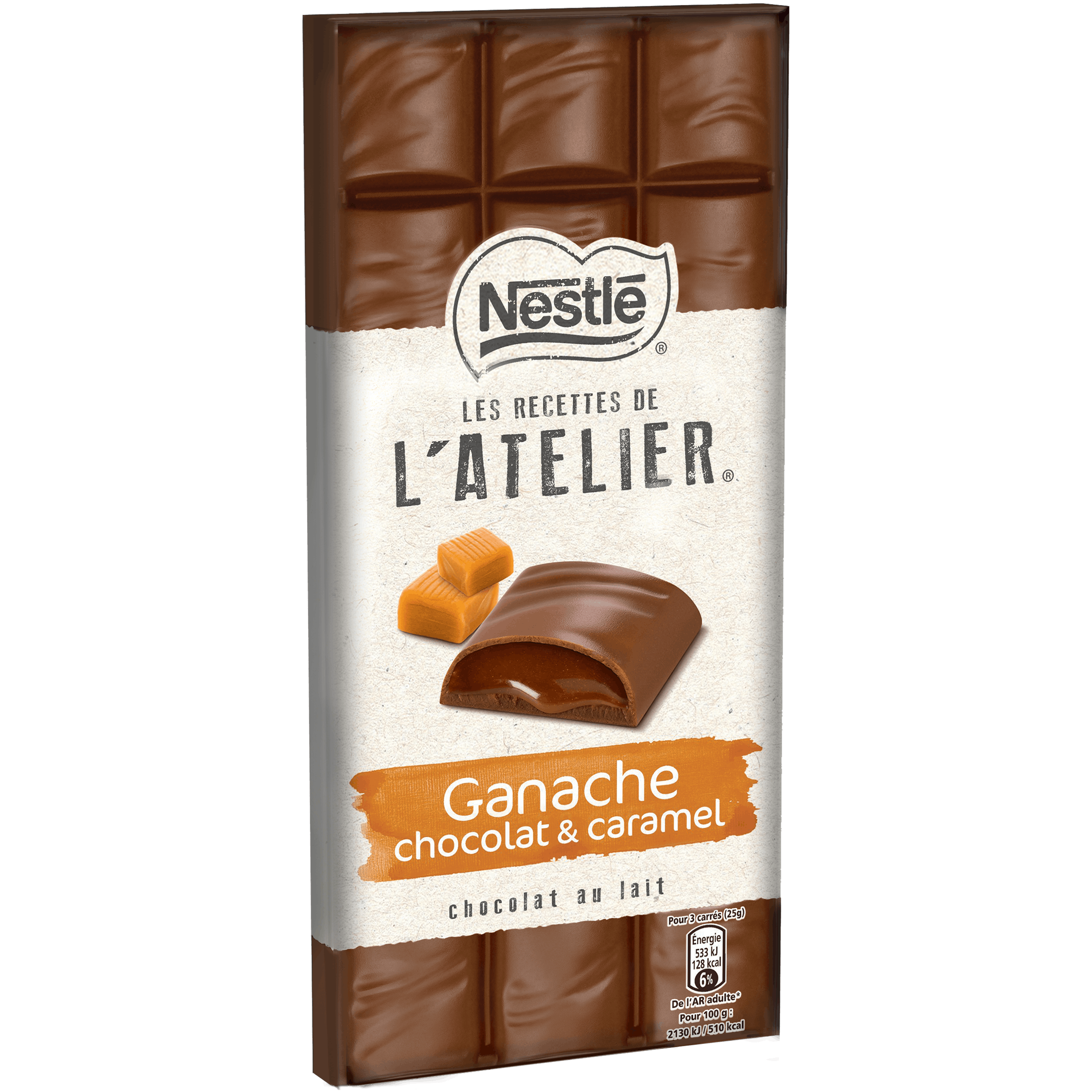 NESTLE - CHOCOLAT AU LAIT GANACHE CARAMEL 143g