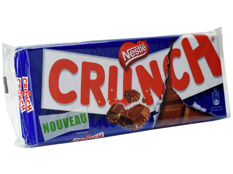 NESTLE - CHOCOLAT AU LAIT ET CEREALES CRUNCH 2 x 100g