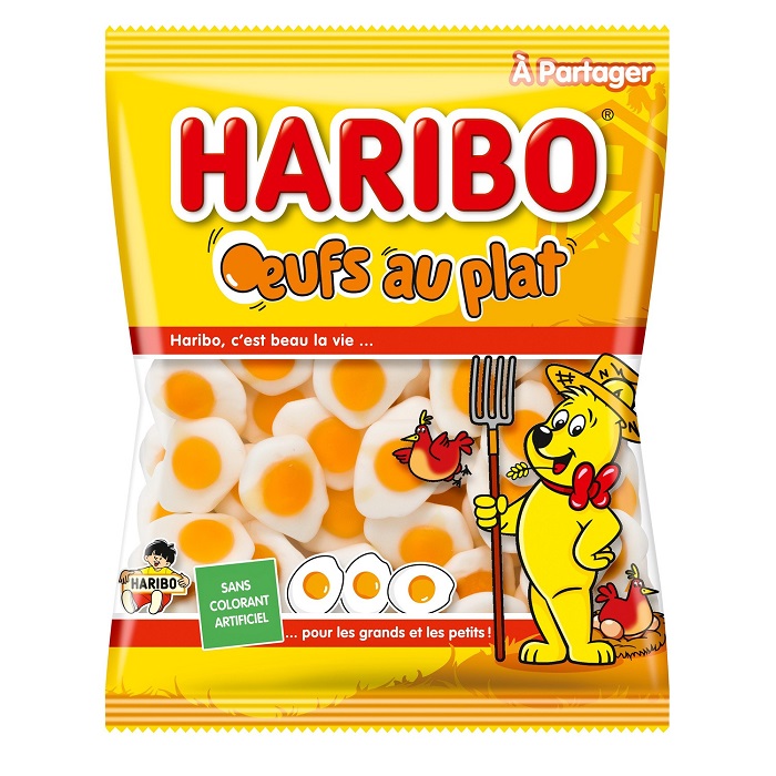 HARIBO - BONBON OEUFS AU PLAT Sachet de 300g