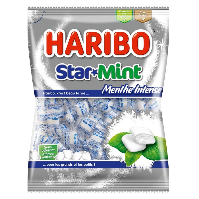 HARIBO - BONBON STARMINT MENTHE INTENSE Sachet de 200g