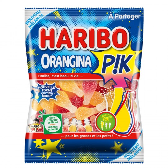 HARIBO - BONBON ORANGINA PIK Sachet de 250g