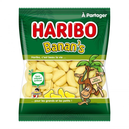 HARIBO - BONBON BANAN\'S Sachet de 300g