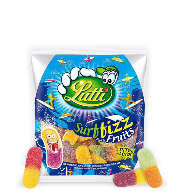 LUTTI - BONBON SURFFIZZ GOÛT FRUITS Sachet de 200g