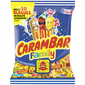 CARAMBAR - BONBON FAMILY PARFUMS ASSORTIS Paquet de 450g