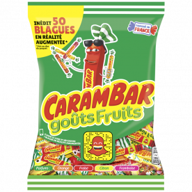 CARAMBAR - BONBON GOÛT FRUITS Paquet de 320g