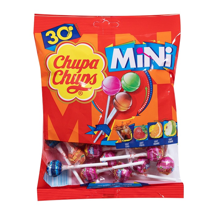 CHUPA CHUPS - BONBON MINI SUCETTE GOÛTS ASSORTIS Paquet de 180g
