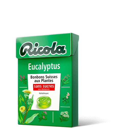 RICOLA - BONBON EUCALYPTUS SANS SUCRE Boite de 50g
