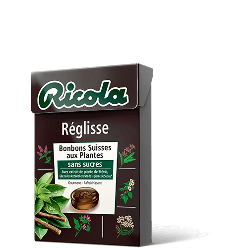 RICOLA - BONBON REGLISSE SANS SUCRE Boite de 50g