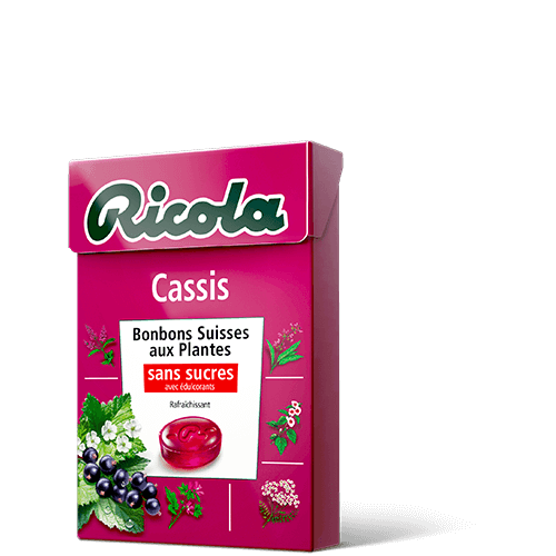 RICOLA - BONBON CASSIS SANS SUCRE Boite de 50g