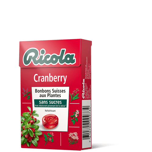 RICOLA - BONBON CRANBERRY SANS SUCRE Boite de 50g