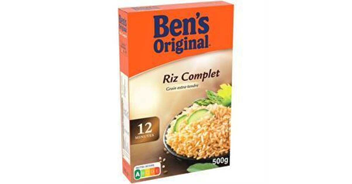 BEN'S ORIGINAL - RIZ COMPLET 12 minutes Paquet de 500g - Pâtes, Riz et ...