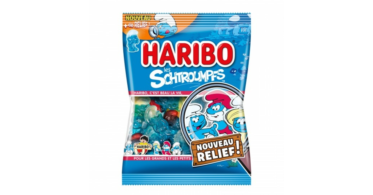 HARIBO - BONBON LES SCHTROUMPFS Sachet de 300g - Confiseries et Chocolat/ Bonbons HARIBO