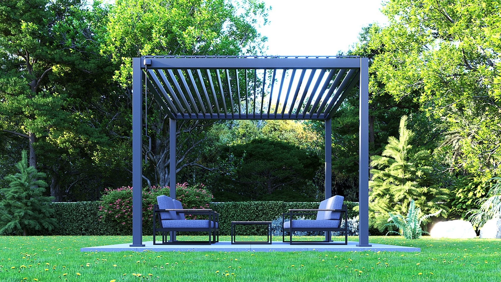 PERGOLA aluminium 3 m x 3 m