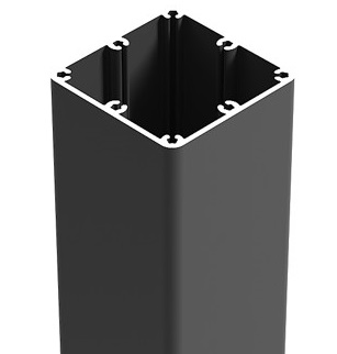 Poteau aluminium 100 x 100 x 3 mm