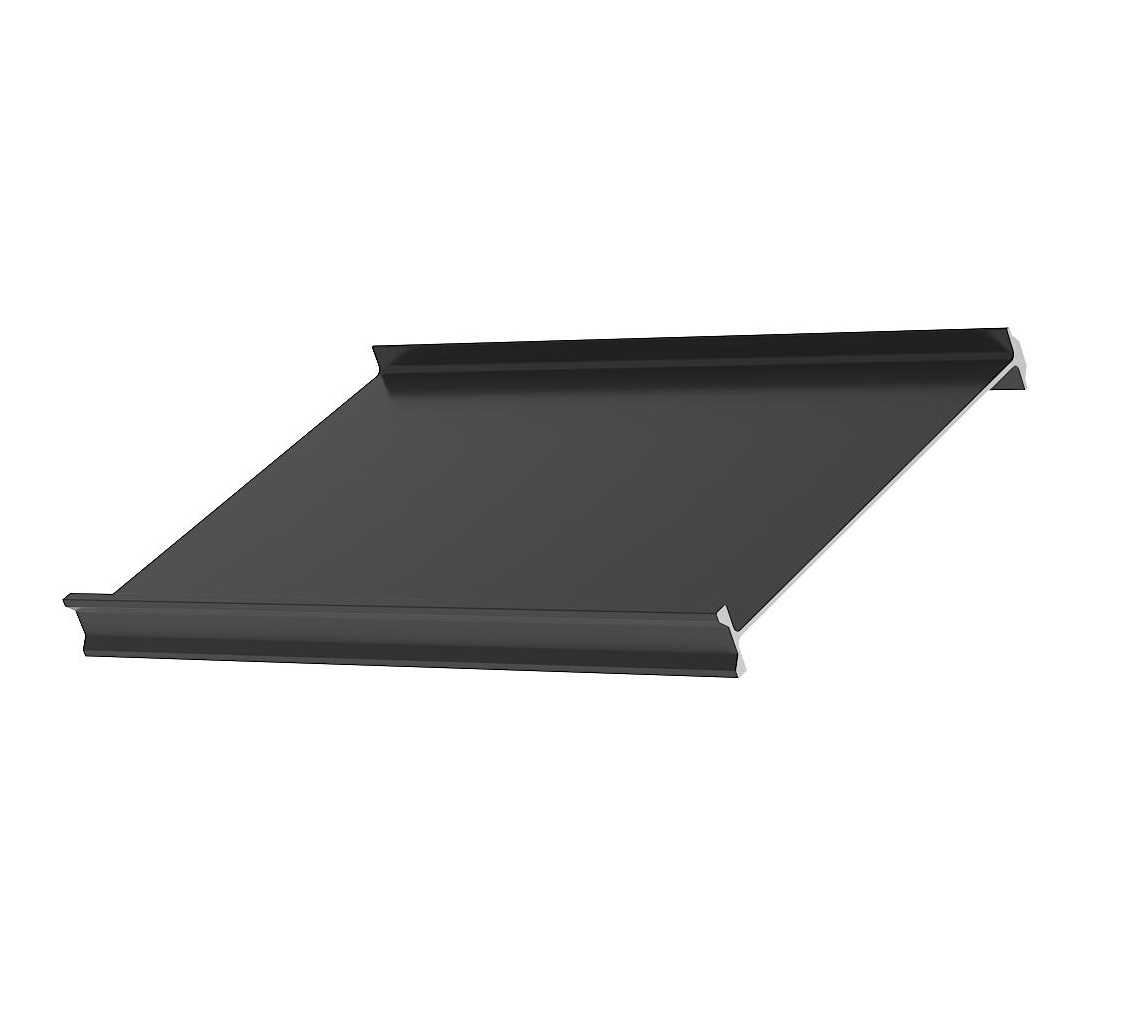 Lame aluminium ECO 2000x200x1,5 mm Gris 7016
