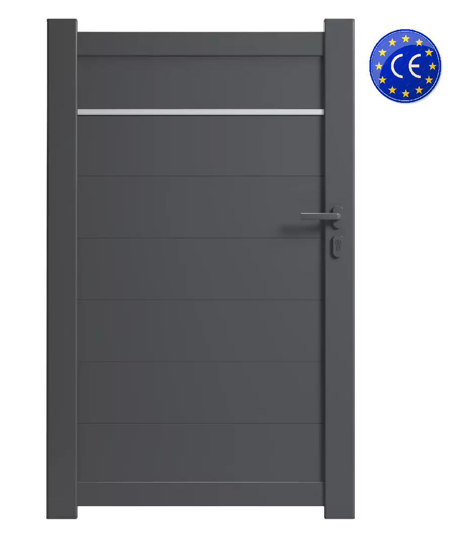 Portillon aluminium EVORA Gris anthracite