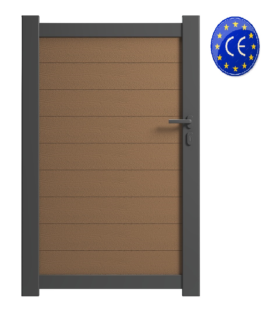 Portillon Aluminium/composite Bois Clair