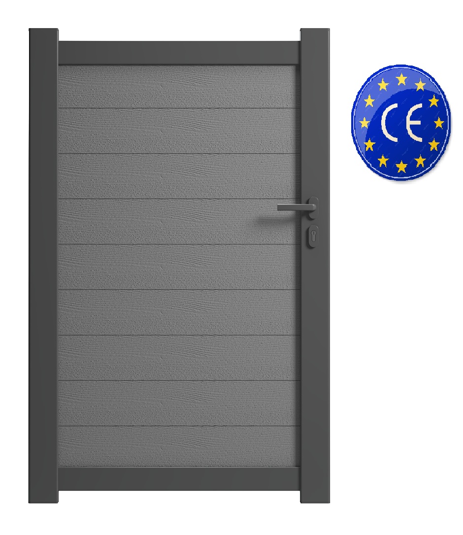 Portillon Aluminium/composite Gris Quartz