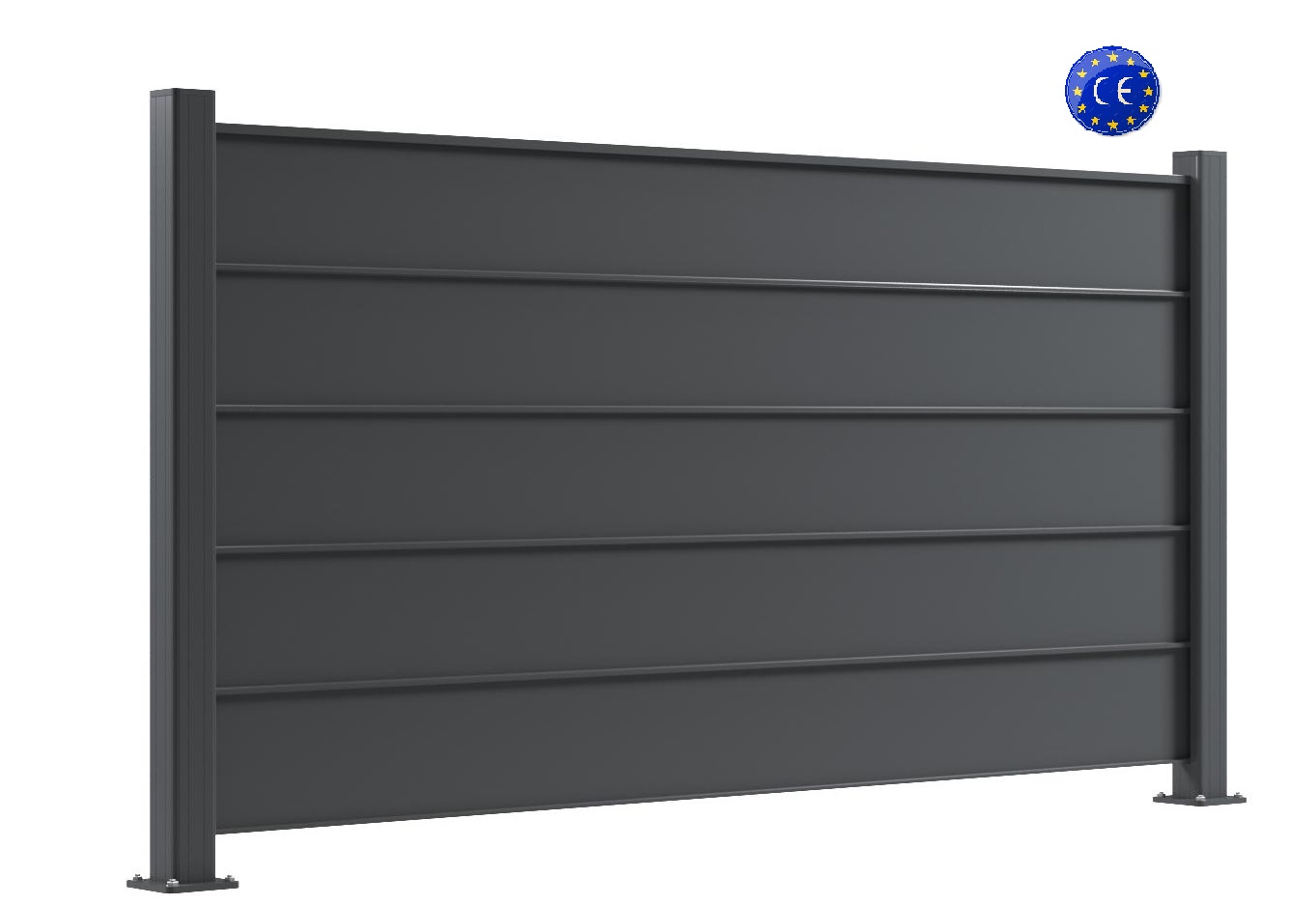 Kit clôture aluminium ECO à sceller