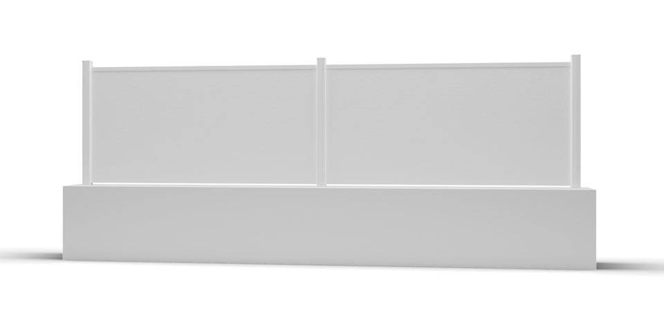 cloture-aluminium-arcachon-en-kit-installation-sur-platine-blanc