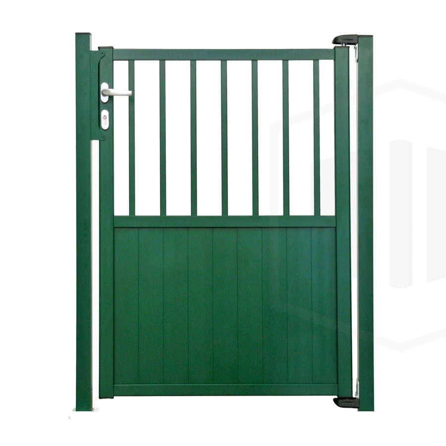portillon semi barreaude vert sans platines