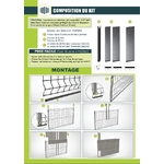 montage occultant PVC expansé