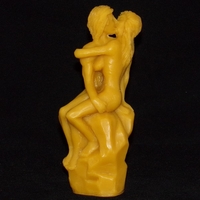 Statue French-Kiss cire d'abeille