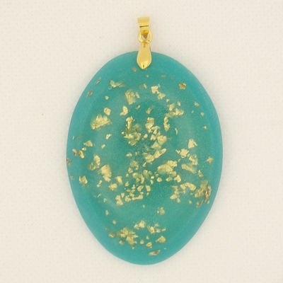 Orgonite-Pendentif-ovale-turquoise