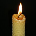 bougie-chandelle-gaufrée