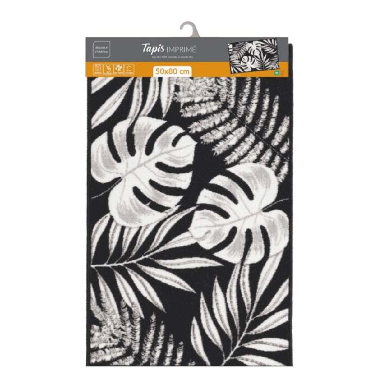 tapis-tissé-40x80cm-feuillage-noir-gris-blanc (3)