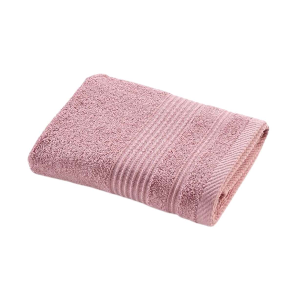 Serviette de toilette - Rose clair - 50x90 cm - 500g/cm²