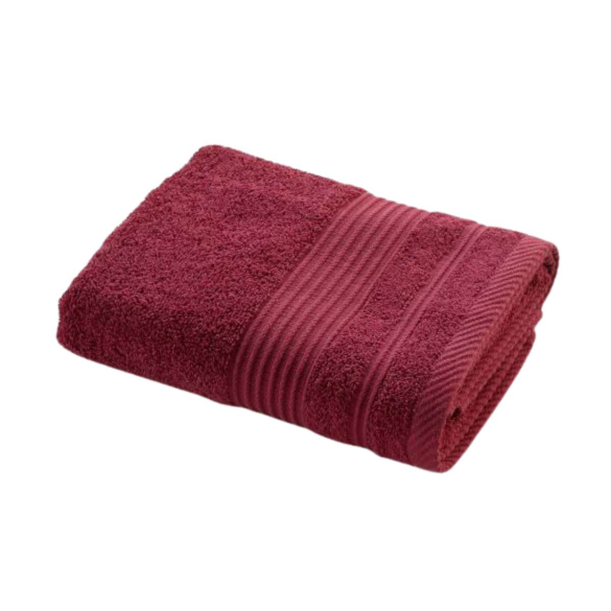 Serviette de toilette - Rouge - 50x90 cm - 500g/cm²