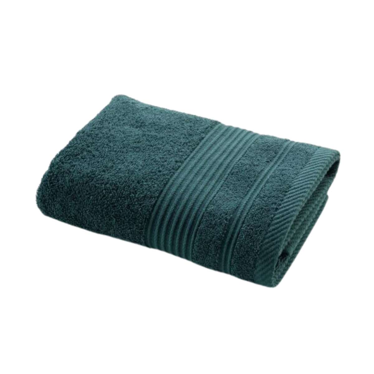 Serviette de toilette - Vert canard - 50x90 cm - 500g/cm²