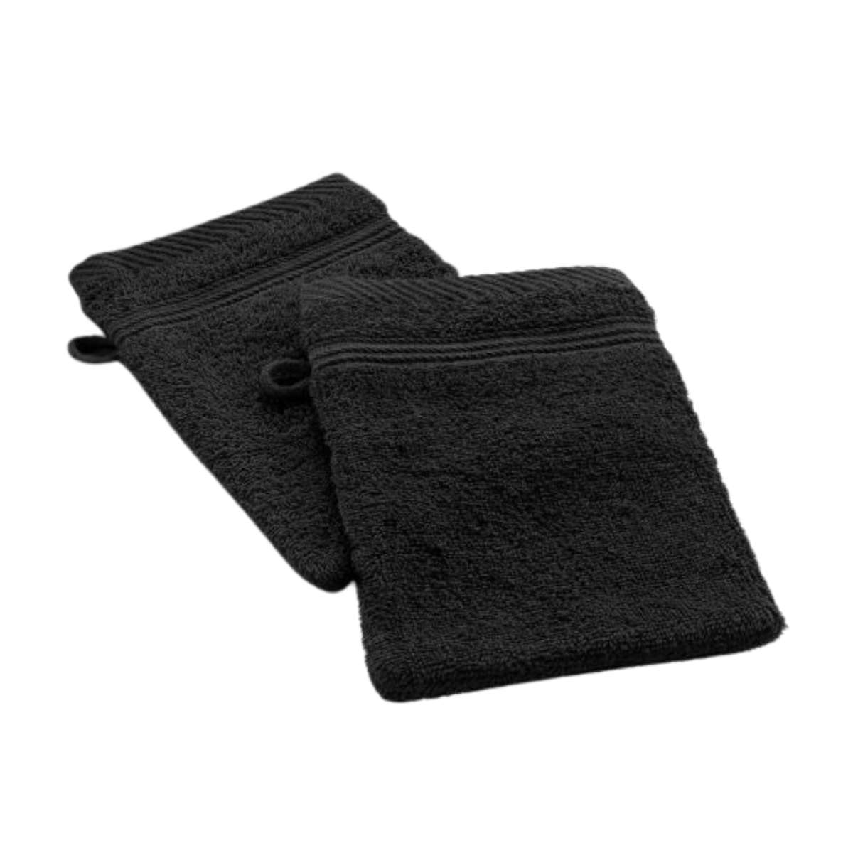 2-gants-de-toilette-noir-15x21cm-500gcm²