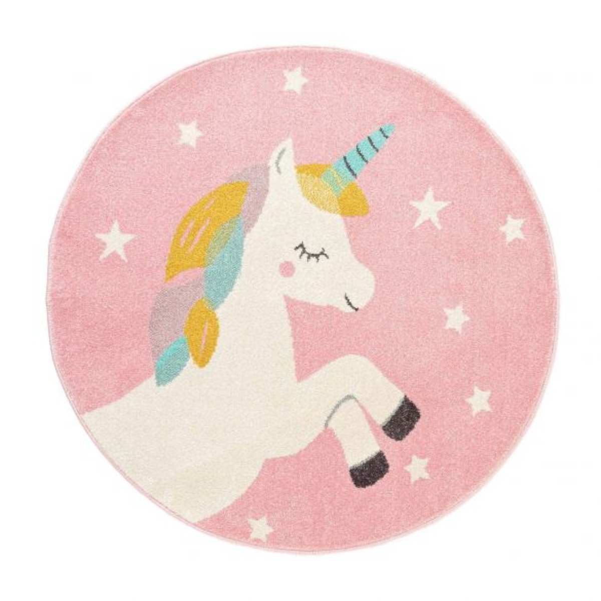 tapis-enfant-rond-licorne