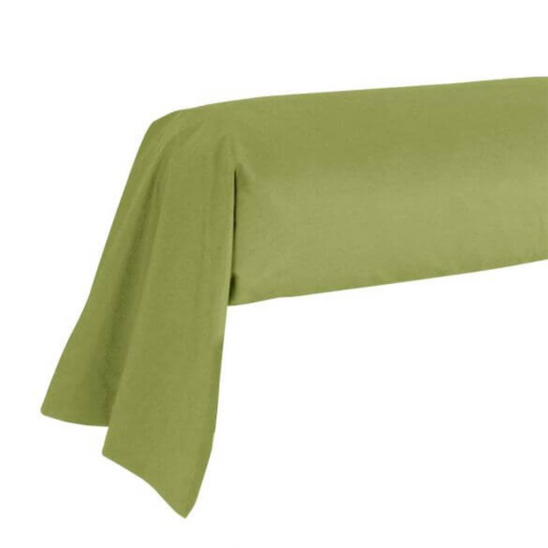 taie-de-traversin-86x185cm-100%-coton-france-vert