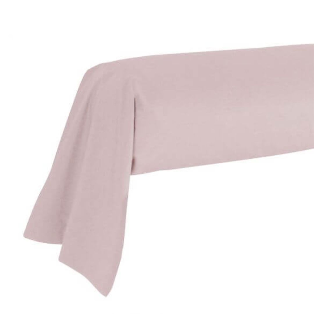 taie-de-traversin-86x185cm-100%-coton-france-rose