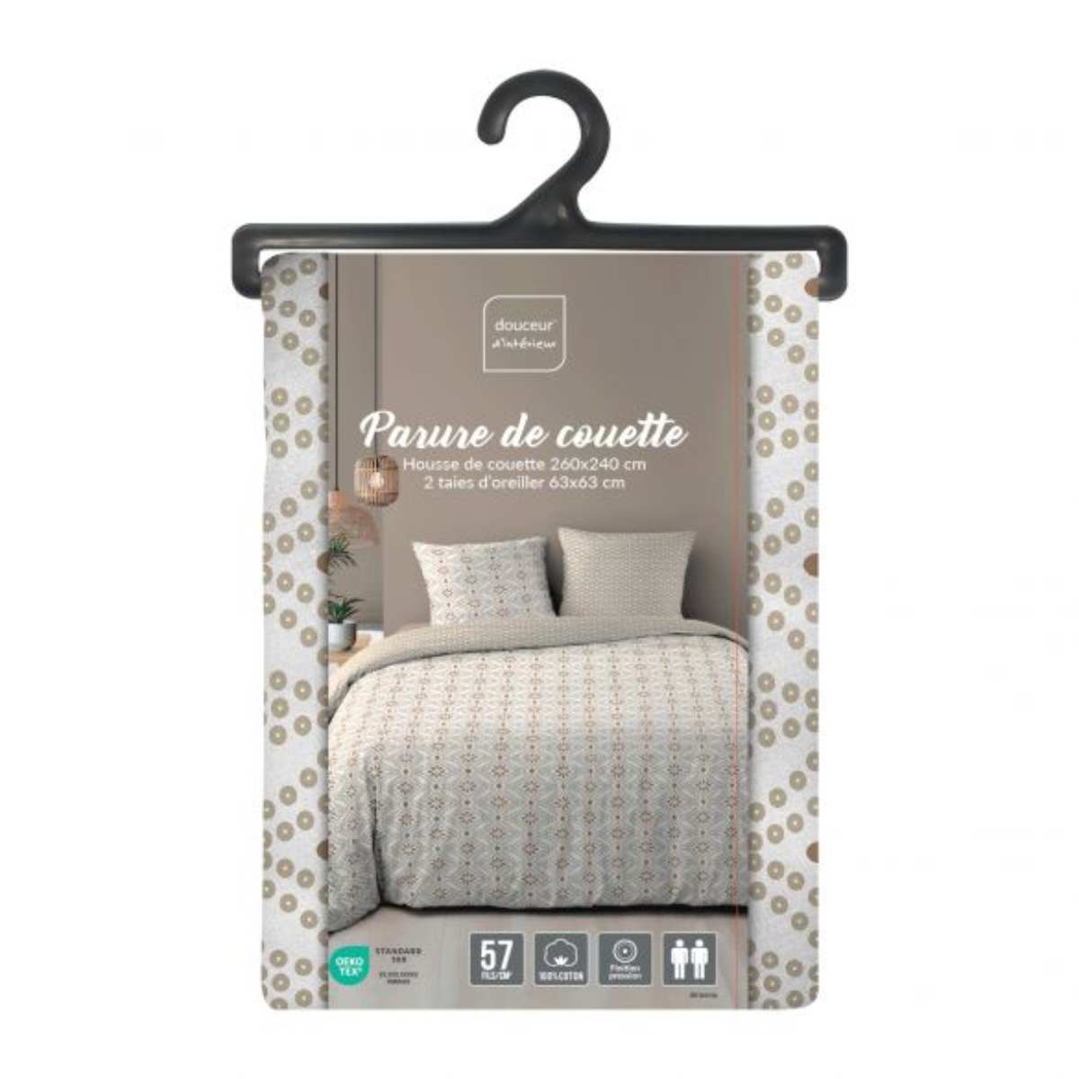 housse-couette-réversible-240x260cm-taies-motif-graphique-blanc et beige (5)