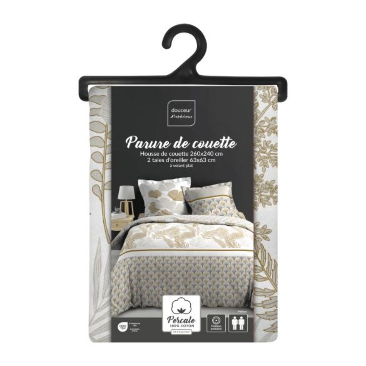 housse-couette-260x240cm-percale-feuillage-blanc-bronze-gris (5)