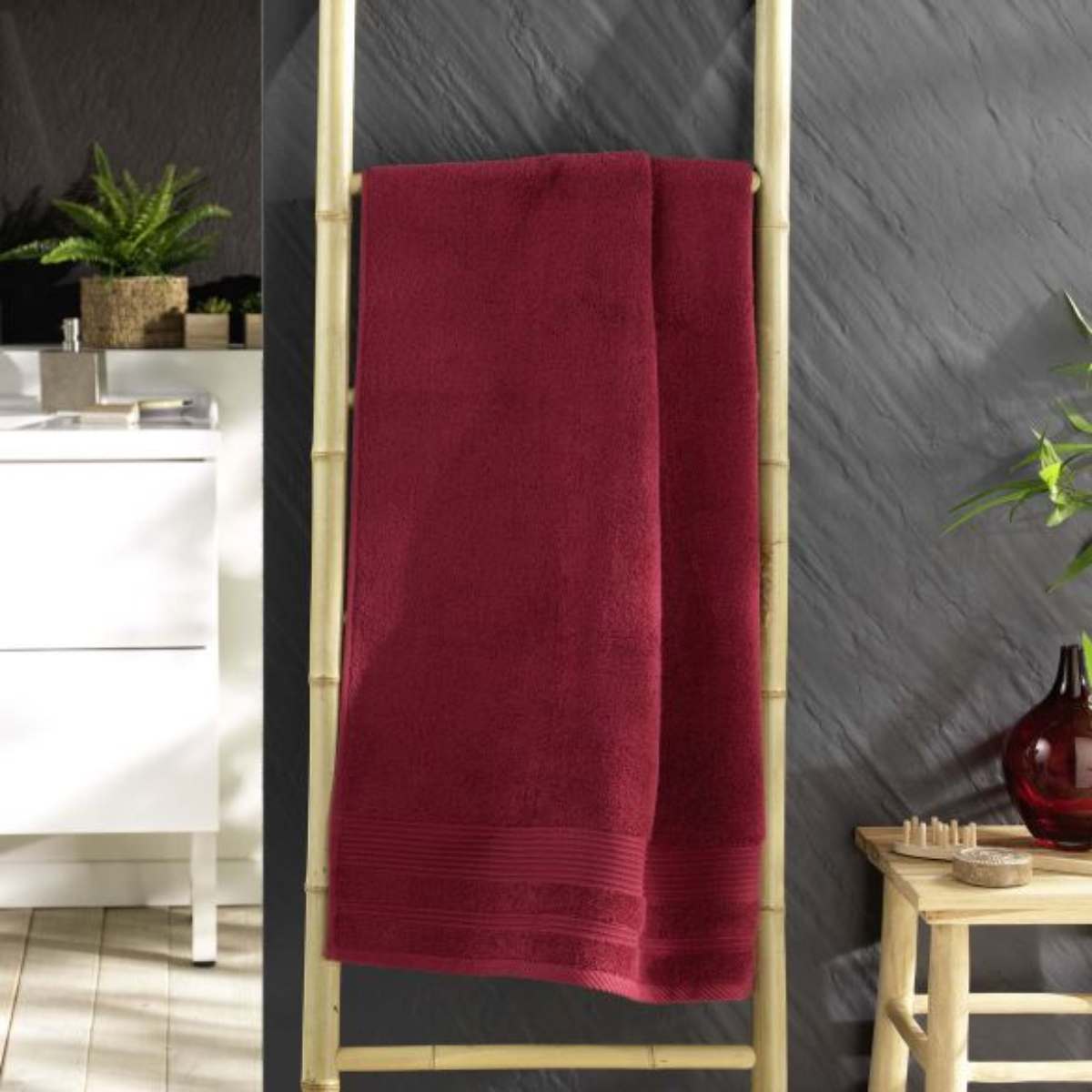 drap-de-douche-rouge-70x130 cm-500gcm² (2)