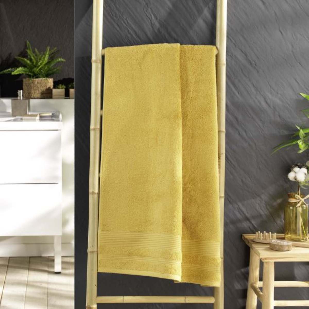 drap-de-douche-jaune-70x130 cm-500gcm² (3)