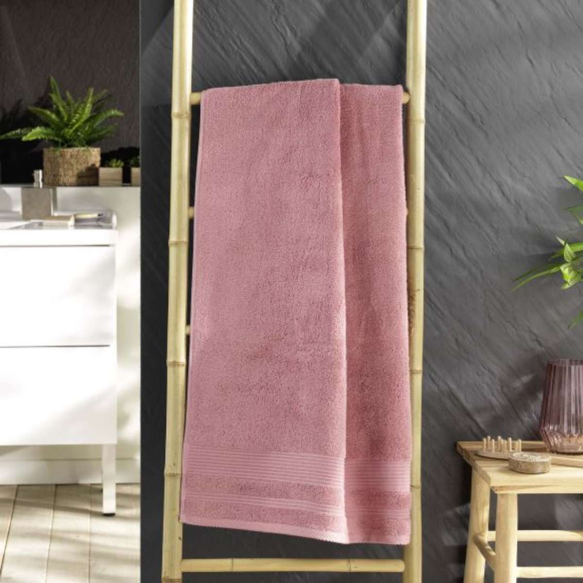 drap-de-douche-rose-clair-70x130 cm-500gcm² (3)