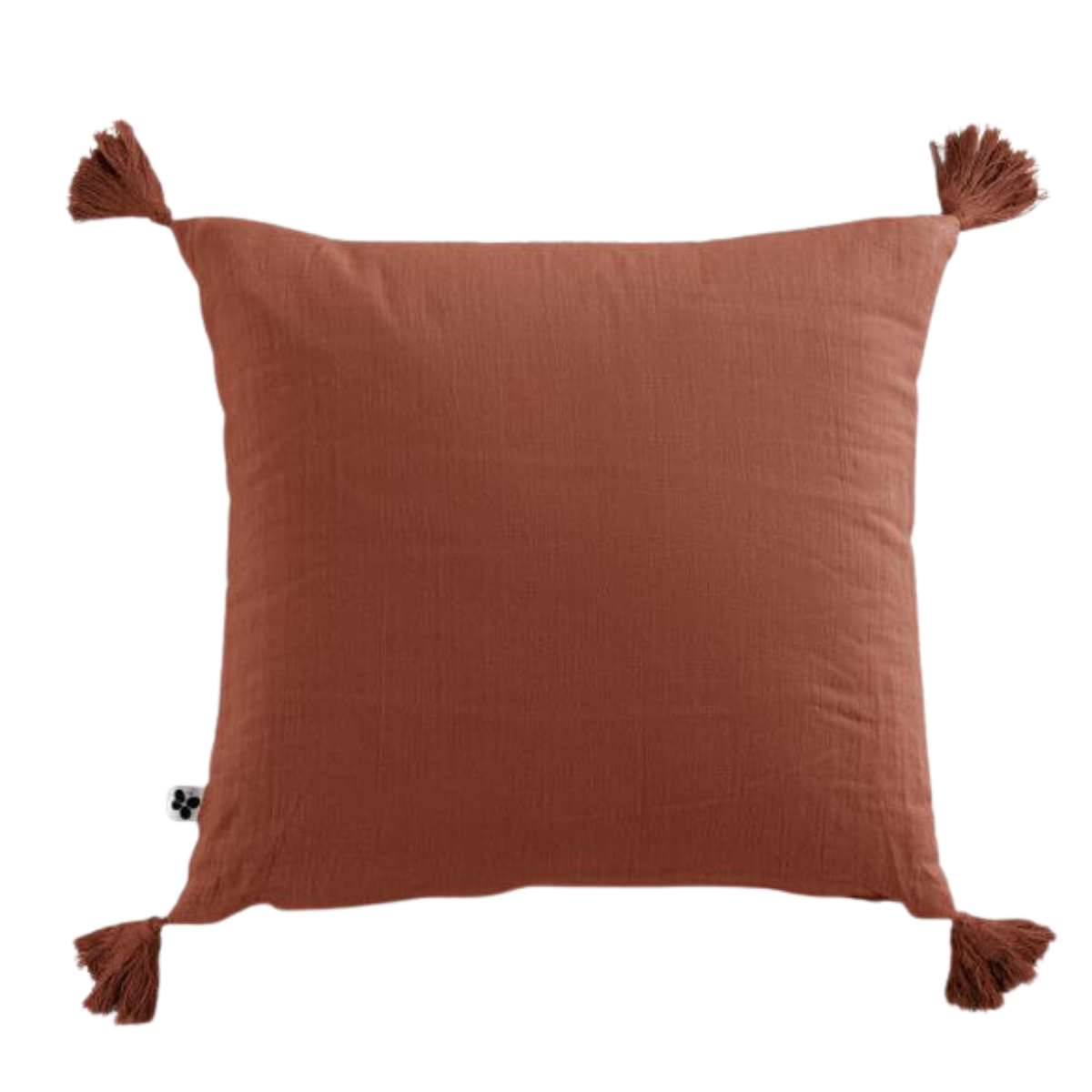 coussin-déhoussable-pompons-gaze-coton-40x40cm-orange