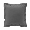 taie-oreiller-carrée-63x63cm-percale-100%-coton-anthracite