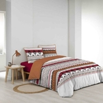 Housse de couette 220x240 cm + taies - Coton bio - Motifs ethniques (2)